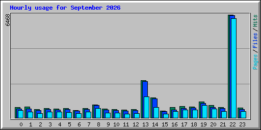 Hourly usage for September 2026
